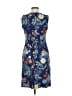 Lands' End Print Blue Casual Dress Size 8 - photo 2