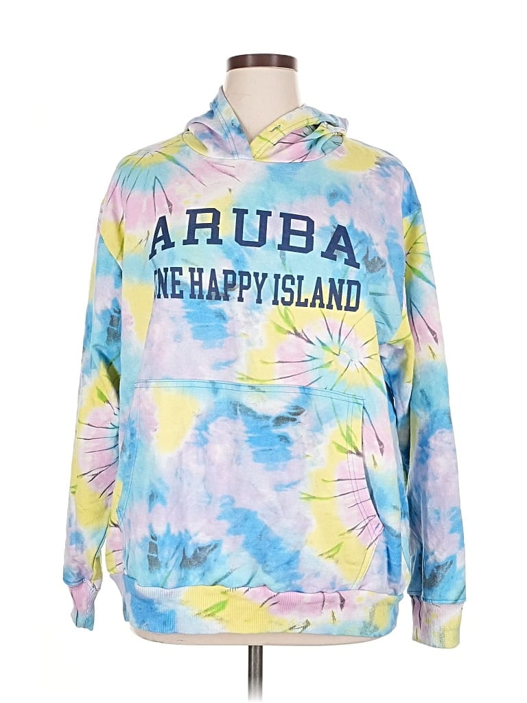 Pre-owned Assorted Brands Pullover Hoodie In Blue