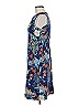 Lands' End Print Blue Casual Dress Size 8 - photo 5