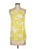 Banana Republic 100% Polyester Yellow Sleeveless Blouse Size XS - photo 1