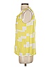 Banana Republic 100% Polyester Yellow Sleeveless Blouse Size XS - photo 5