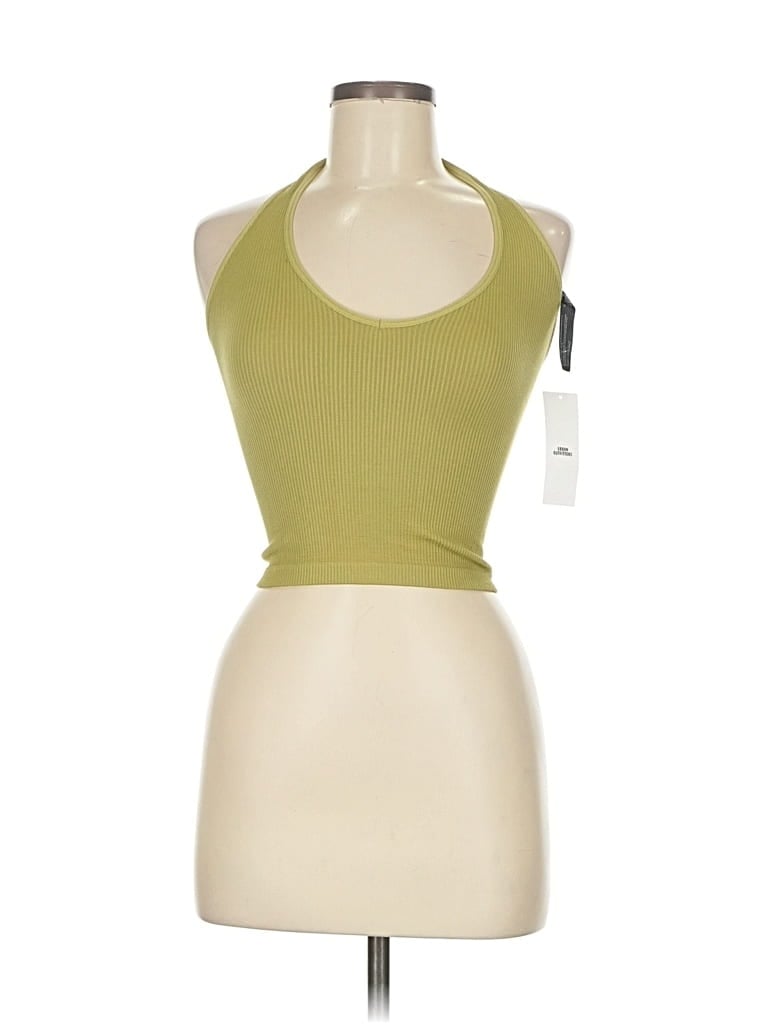 Urban Outfitters Tank Top Green Halter Neckline Tops