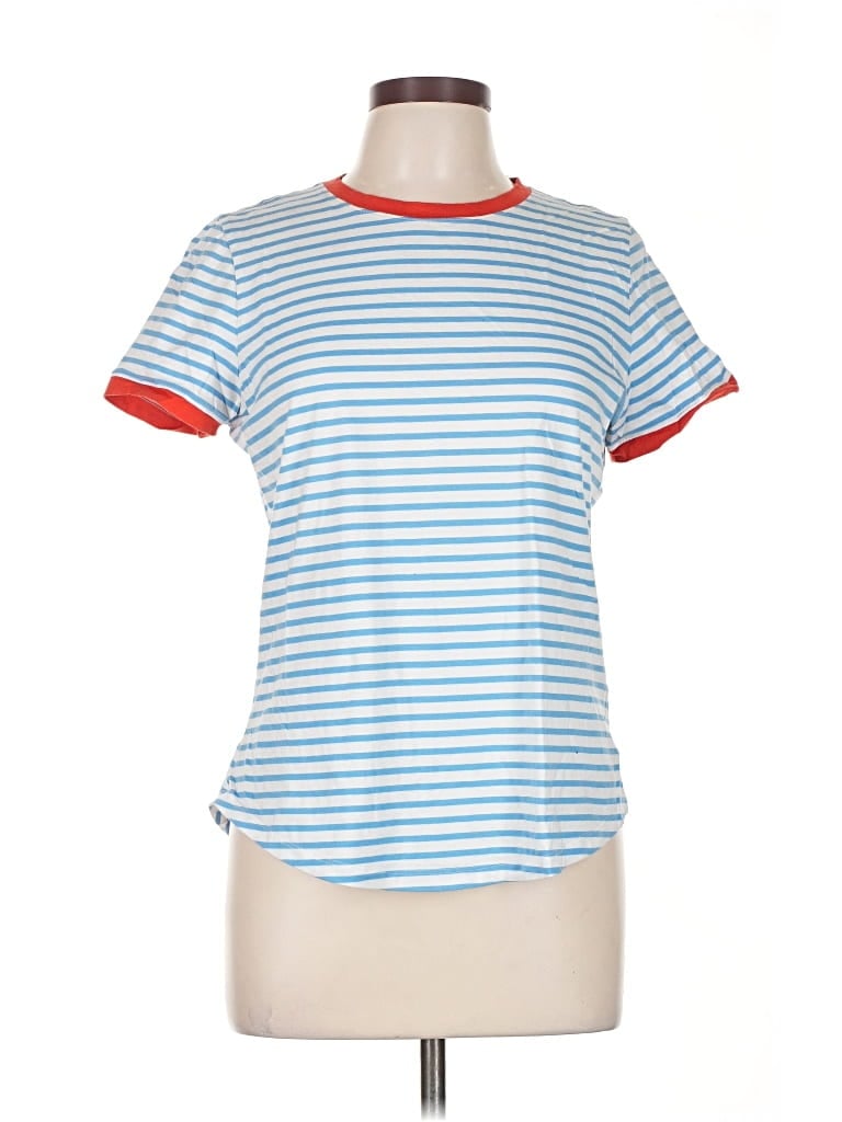 Pre-owned Banana Republic Short Sleeve T-shirt In Blue