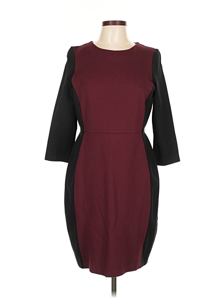 Pre-owned Talbots Cocktail Dress In Burgundy
