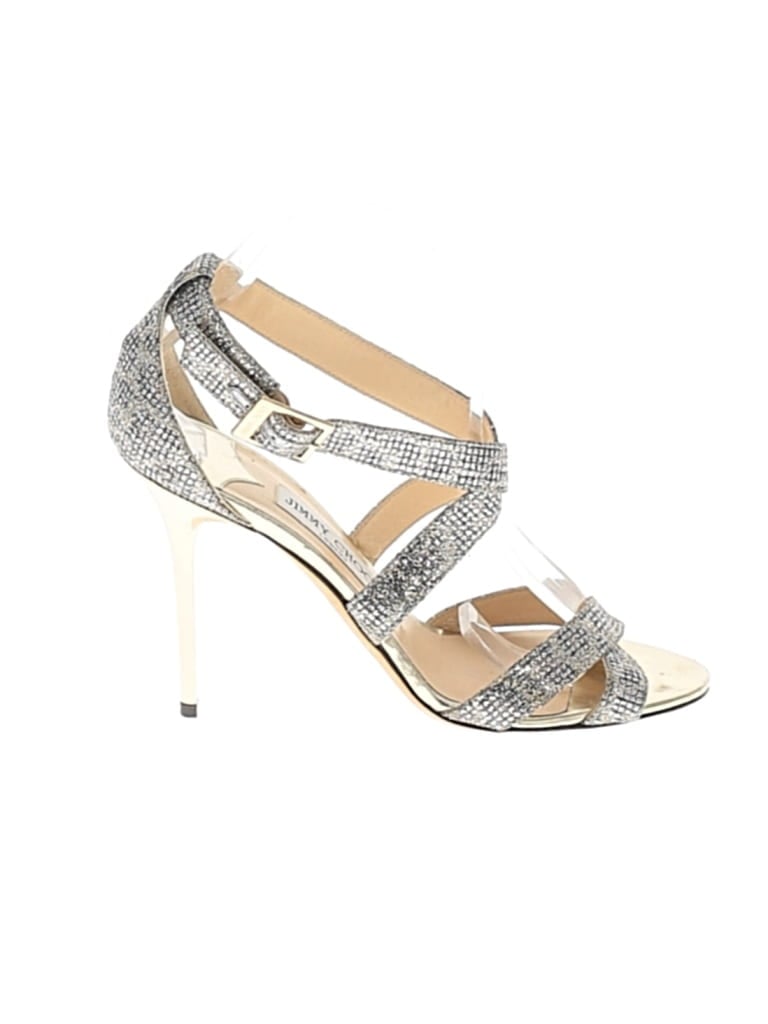 Pre-owned Jimmy Choo Heels In Silver