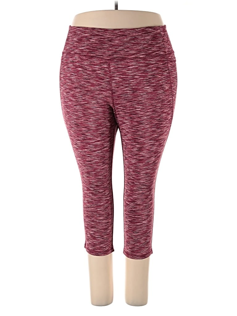Pre-owned Livi Active Pants In Red