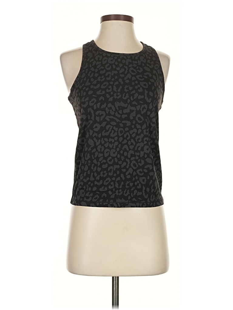 Pre-owned Member's Mark Tank Top Black Halter Neckline Tops