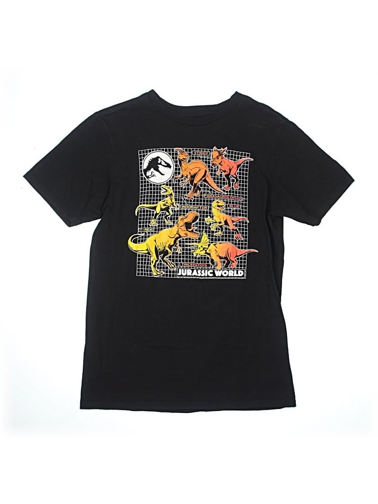 Pre-owned Jurassic World Kids' Short Sleeve T-shirt In Black