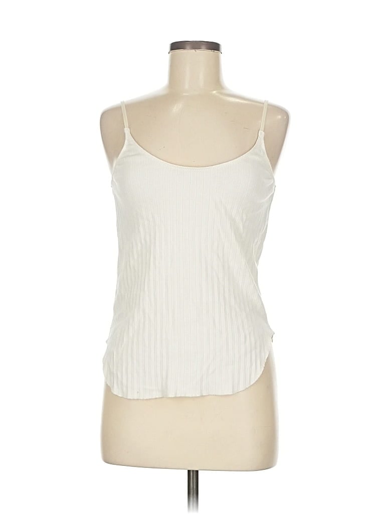 Pre-owned Moussy Vintage Tank Top Ivory Strapless Neckline Tops In White