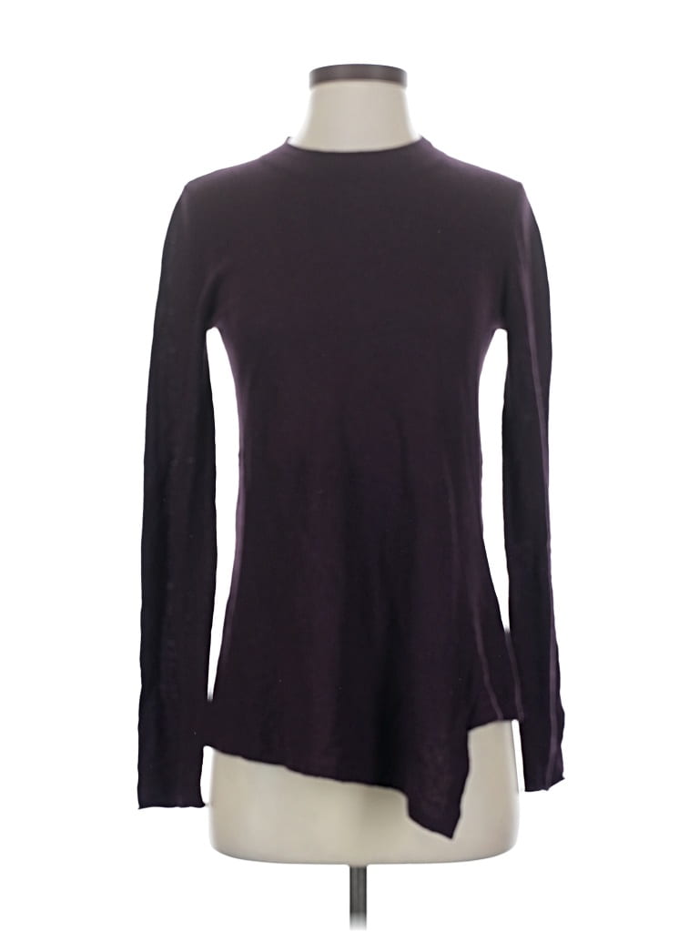 Pre-owned Babaton Long Sleeve Top Purple Turtleneck Tops
