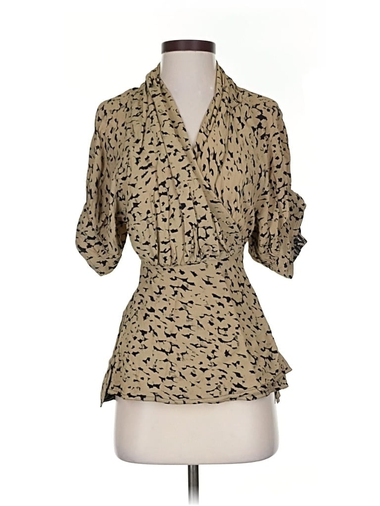 Pre-owned Proenza Schouler 3/4 Sleeve Blouse In Brown