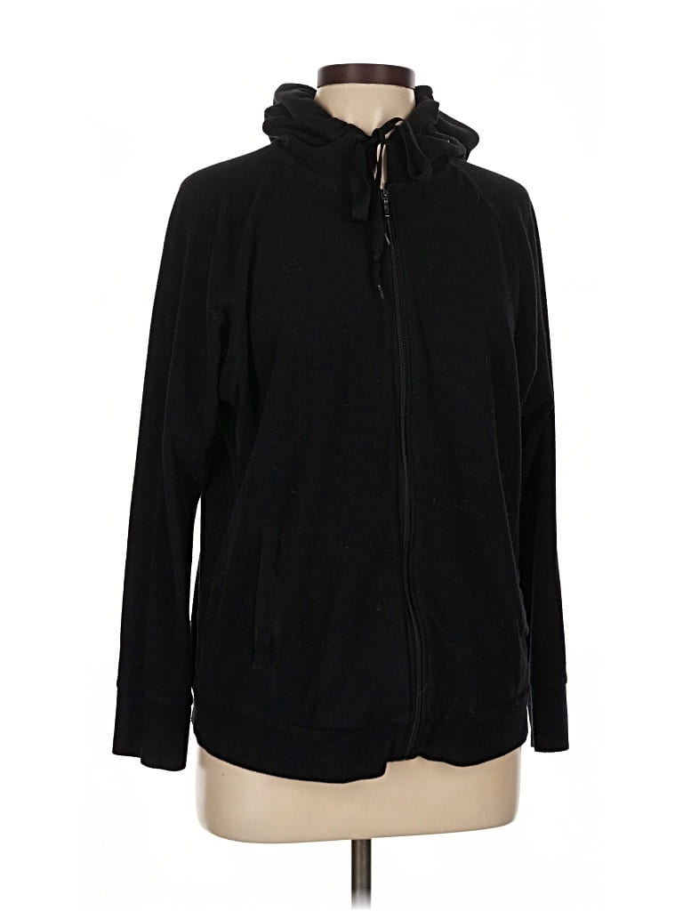 Pre-owned Uniqlo Zip Up Hoodie In Black