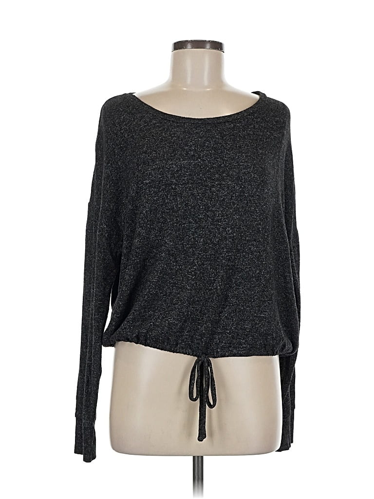 Pre-owned Hippie Rose Pullover Sweater In Gray