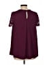 Torrid Burgundy Short Sleeve Blouse Size Lg Plus (0) - photo 2