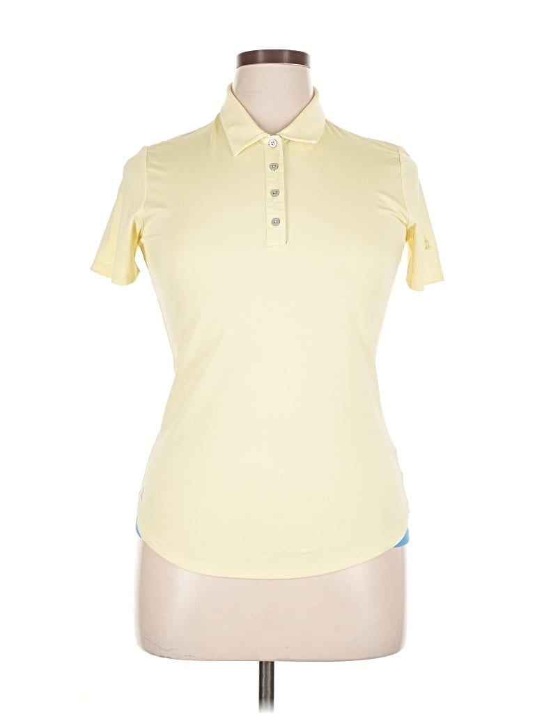 Pre-owned Unbranded Short Sleeve Polo Shirt In Yellow