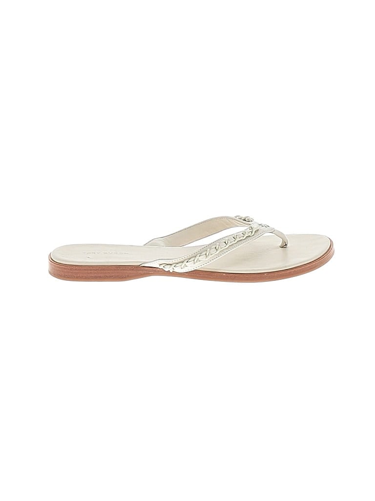 Pre-owned Tory Burch Sandals In White