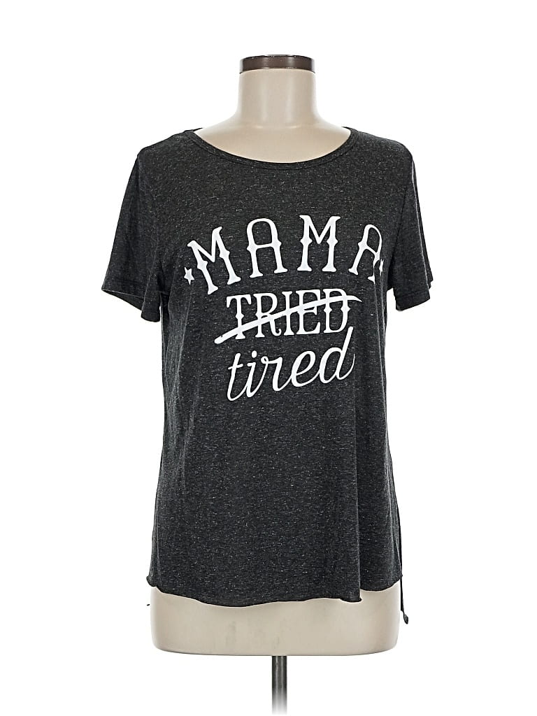 Pre-owned Assorted Brands Short Sleeve T-shirt In Gray