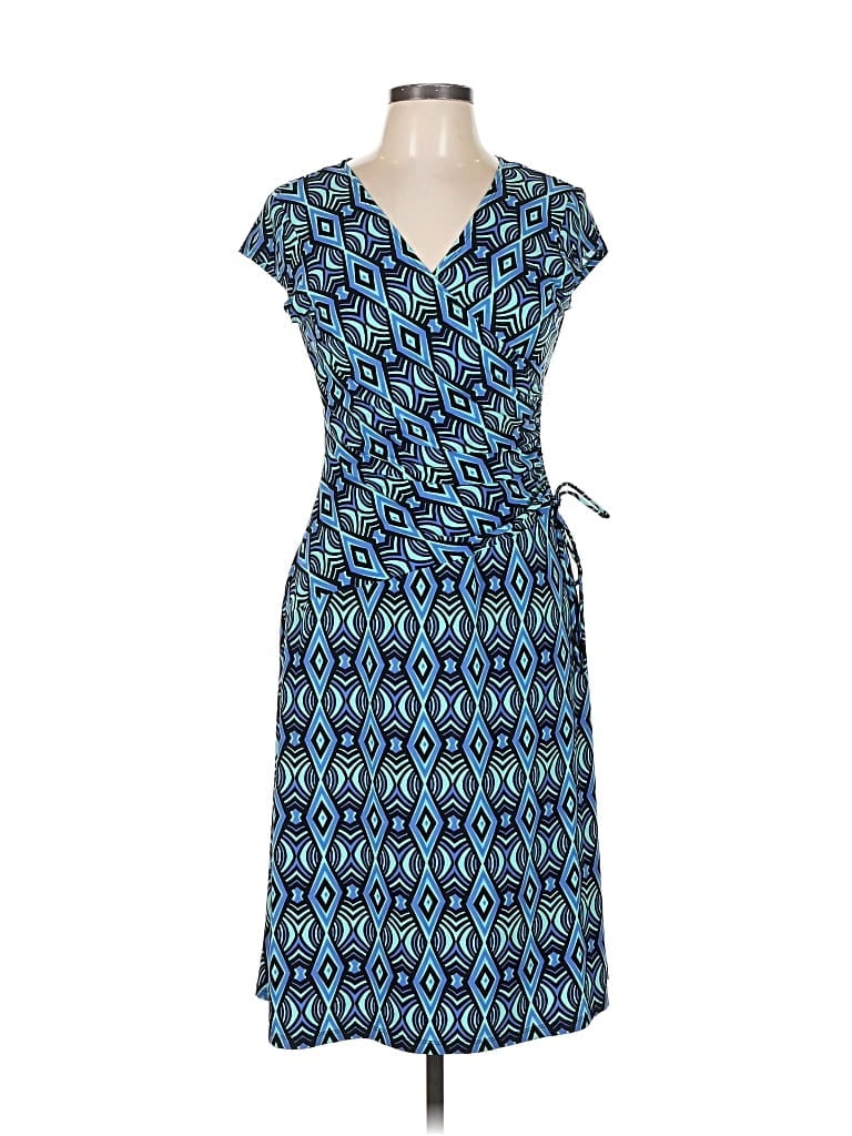 Pre-owned Evan Picone Casual Dress In Blue