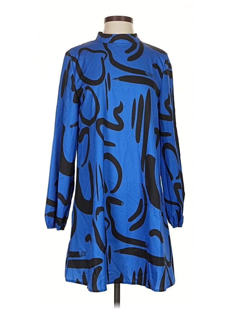 Pre-owned Shein Casual Dress In Blue