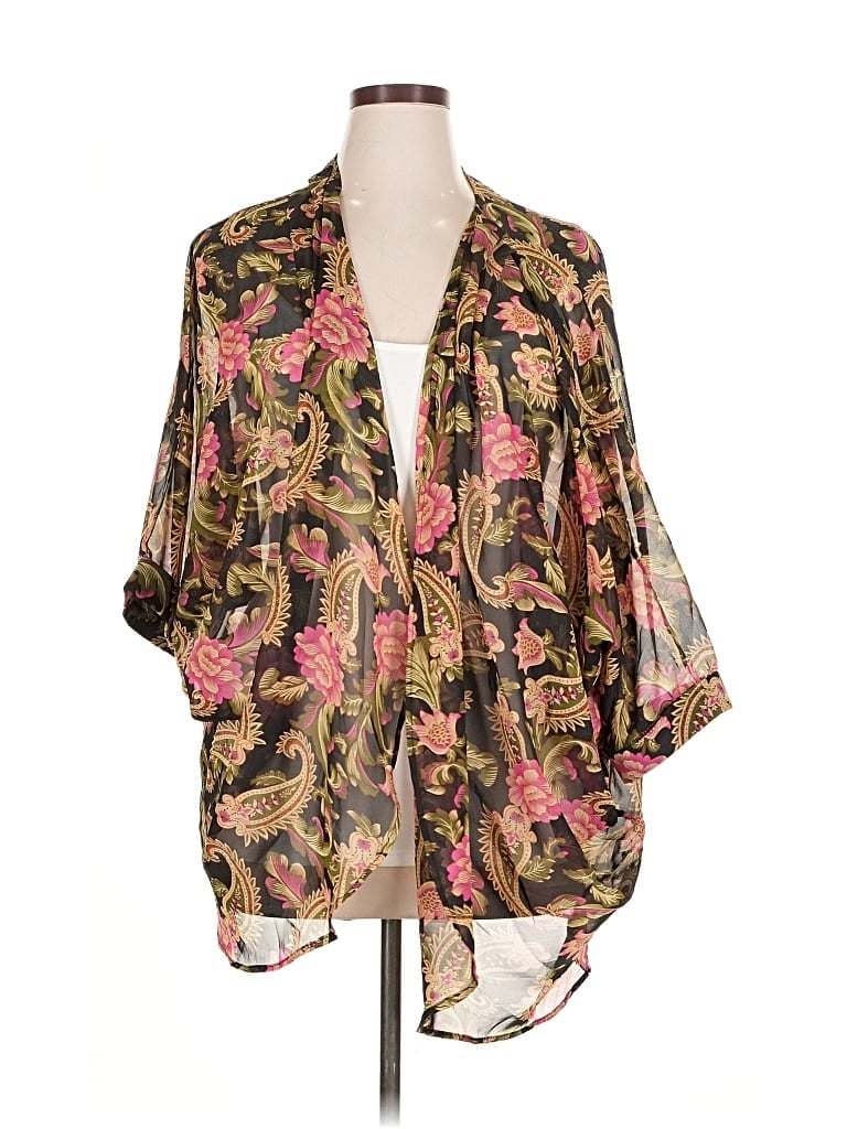 Pre-owned Unbranded Kimono In Gold