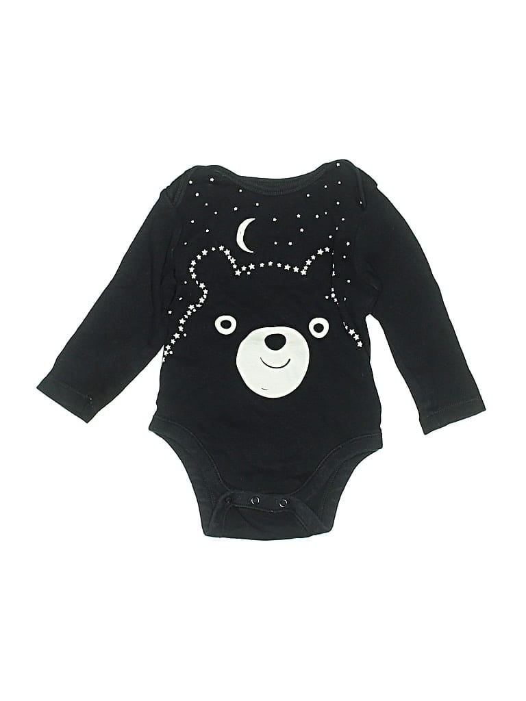 Pre-owned Old Navy Kids' Long Sleeve Onesie In Black