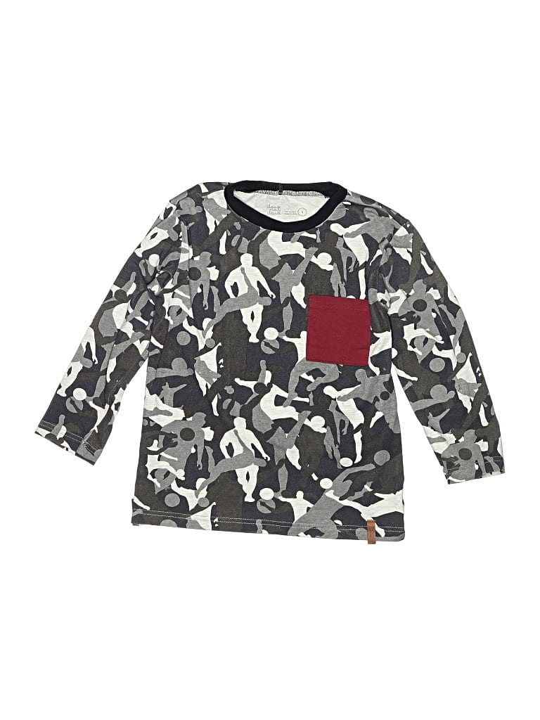 Pre-owned Deux Par Deux Kids' 3/4 Sleeve T-shirt In Gray
