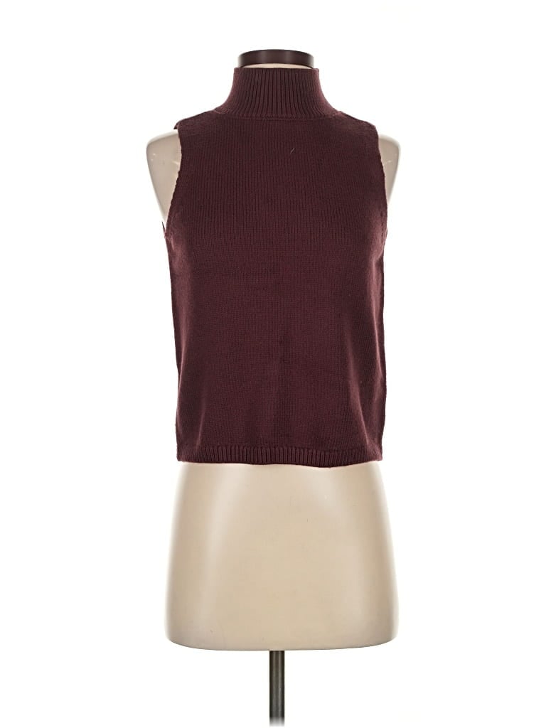 Ann Taylor Loft Sweater Vest In Burgundy