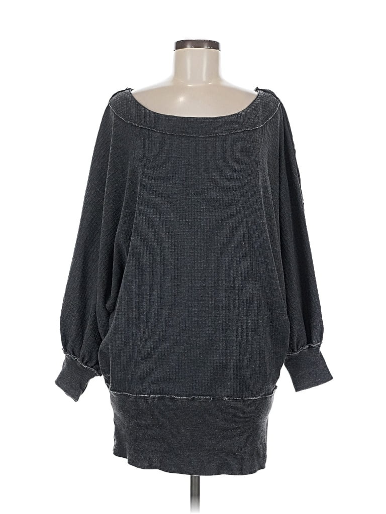 Pre-owned We The Free Pullover Sweater In Gray