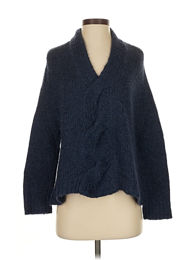 Pre-owned Theory Cardigan Sweater In Blue