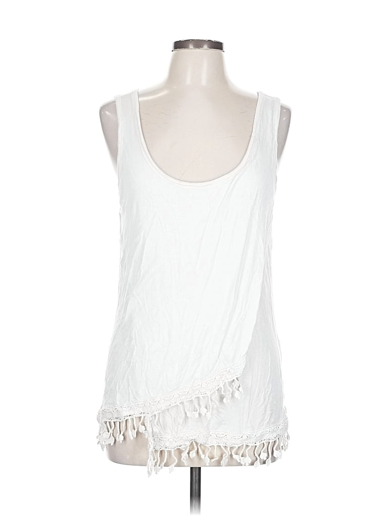 Pre-owned Elie Tahari Sleeveless T-shirt In White
