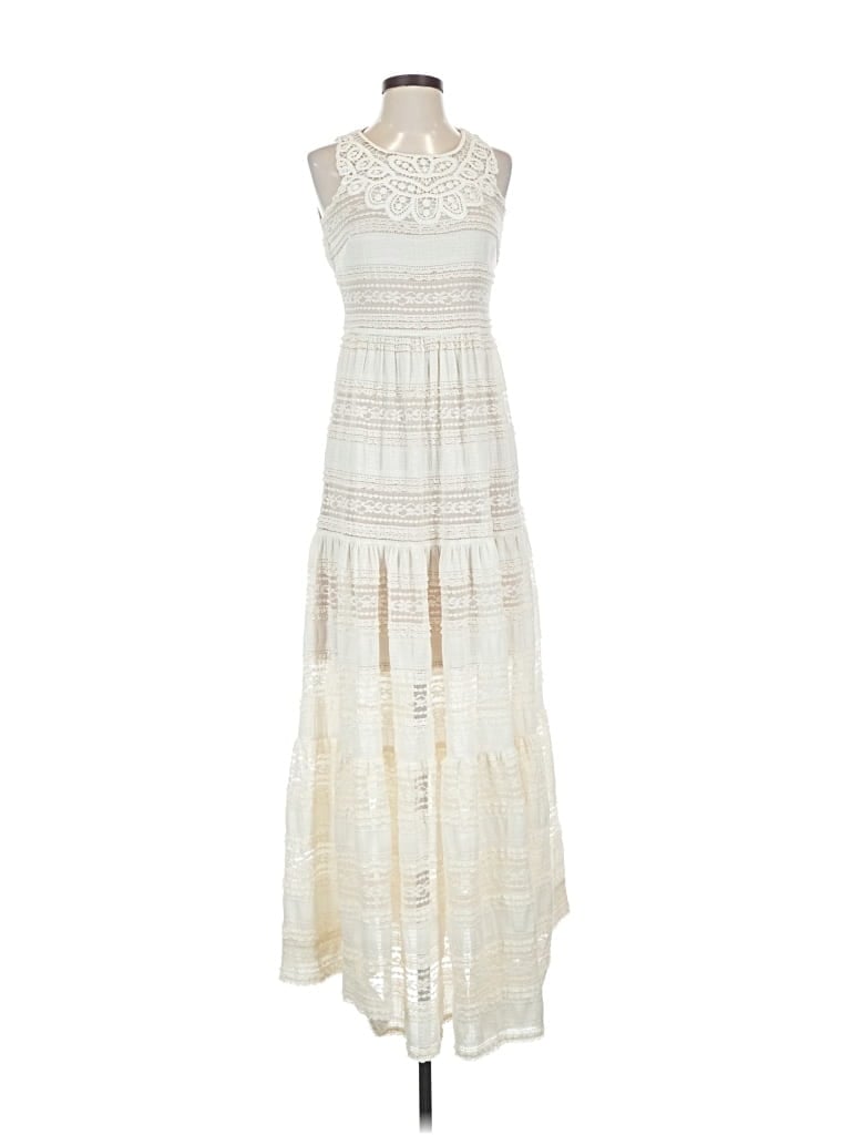 Pre-owned Eliza J Casual Dress In White