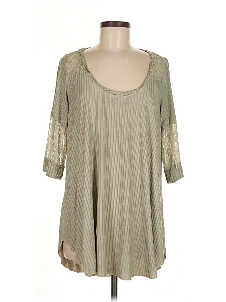 Pre-owned Pol 3/4 Sleeve T-shirt In Green