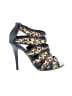 Mix No. 6 Animal Print Black Heels Size 8 1/2 - photo 1