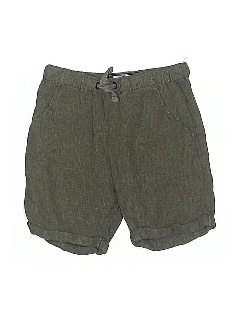 Pre-owned Next Kids' Khaki Shorts In Green