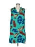 Tabitha Webb 100% Polyester Tropical Teal Casual Dress Size 6 - photo 1