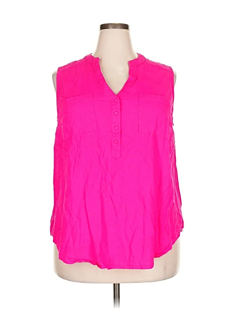 Pre-owned Torrid Sleeveless Blouse In Pink