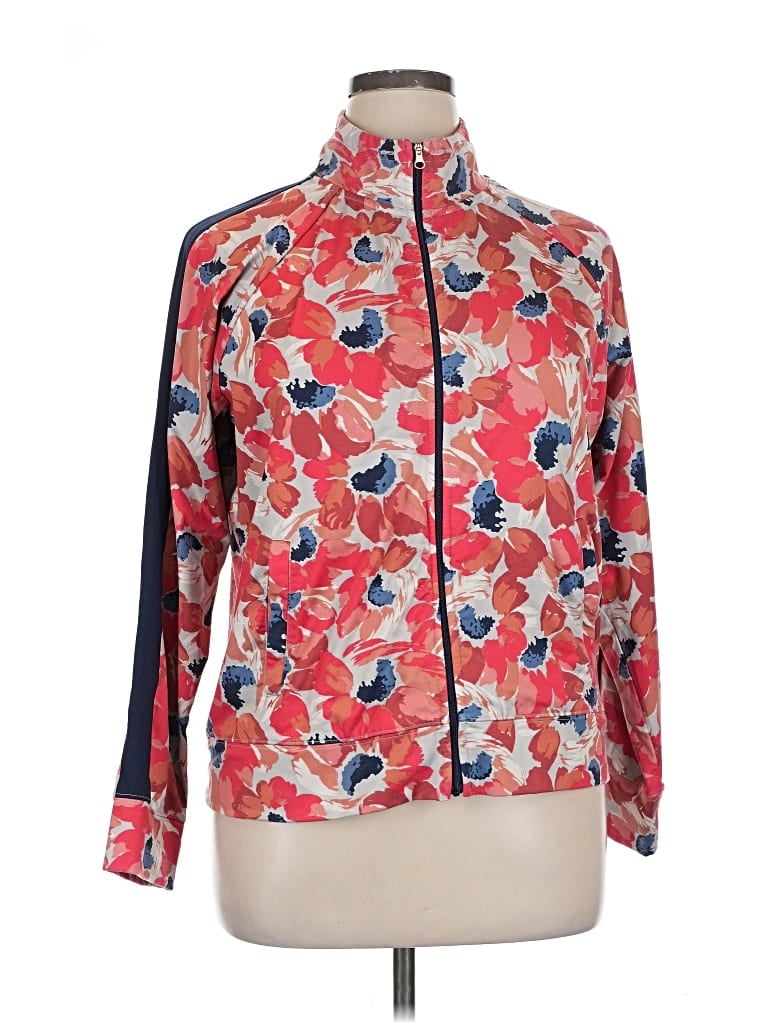 Pre-owned Aerie Track Jacket In Red