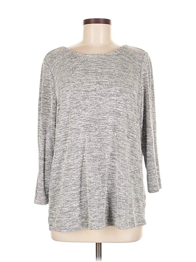 Pre-owned Market & Spruce Pullover Sweater In Gray