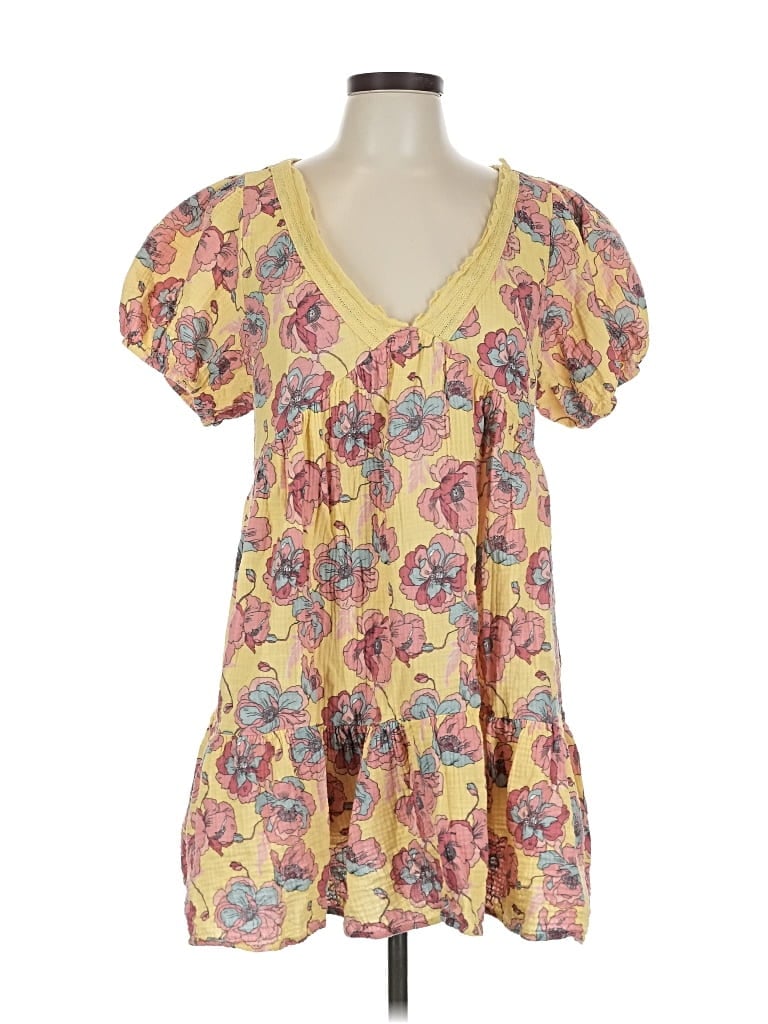 Pre-owned True Craft Casual Dress In Yellow