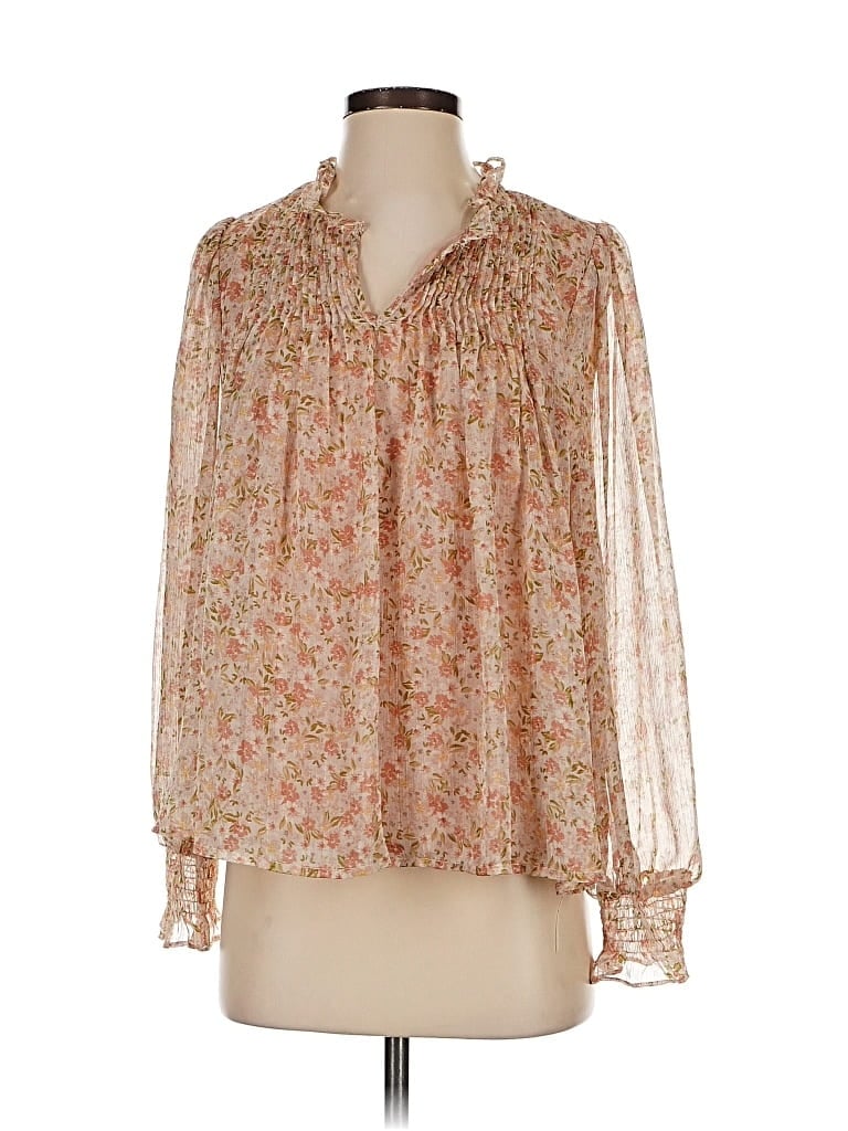 Pre-owned Dress Forum Long Sleeve Blouse In White