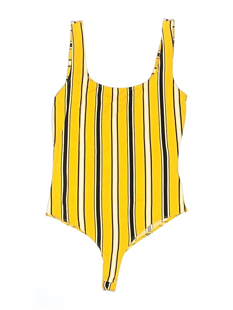 Pre-owned Iris Bodysuit In Yellow