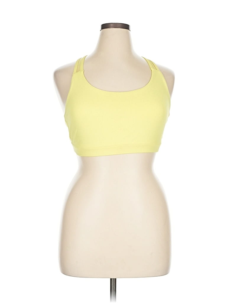 Pre-owned Athleta Sports Bra In Yellow