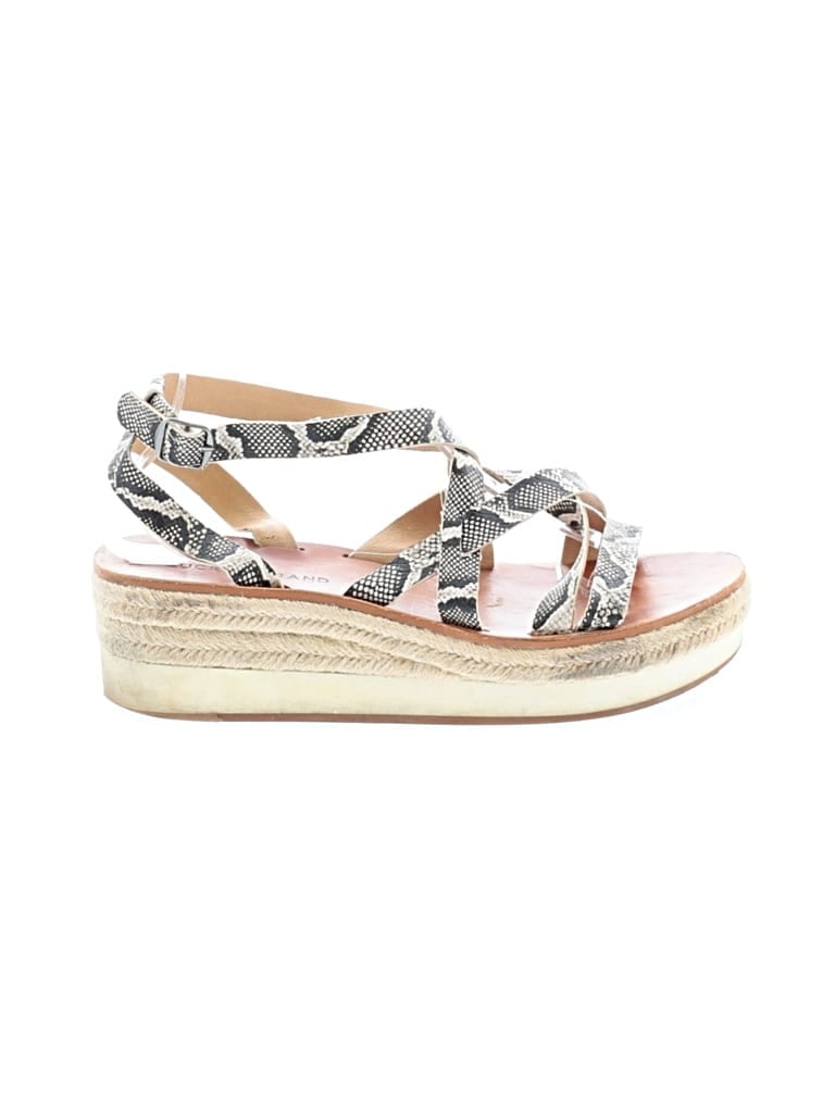 Pre-owned Lucky Brand Sandals In Gray