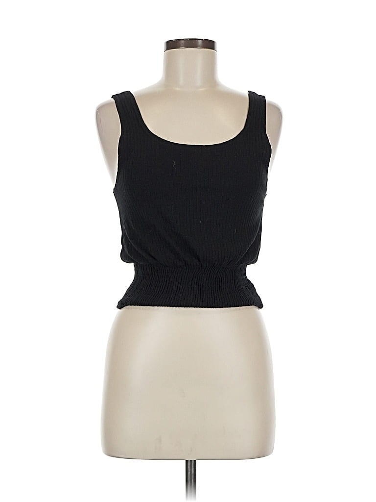 Pre-owned Known Supply Sleeveless Top Black Sweetheart Neckline Tops