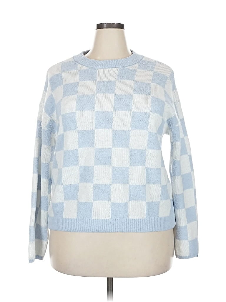 Pre-owned No Comment Pullover Sweater In Blue