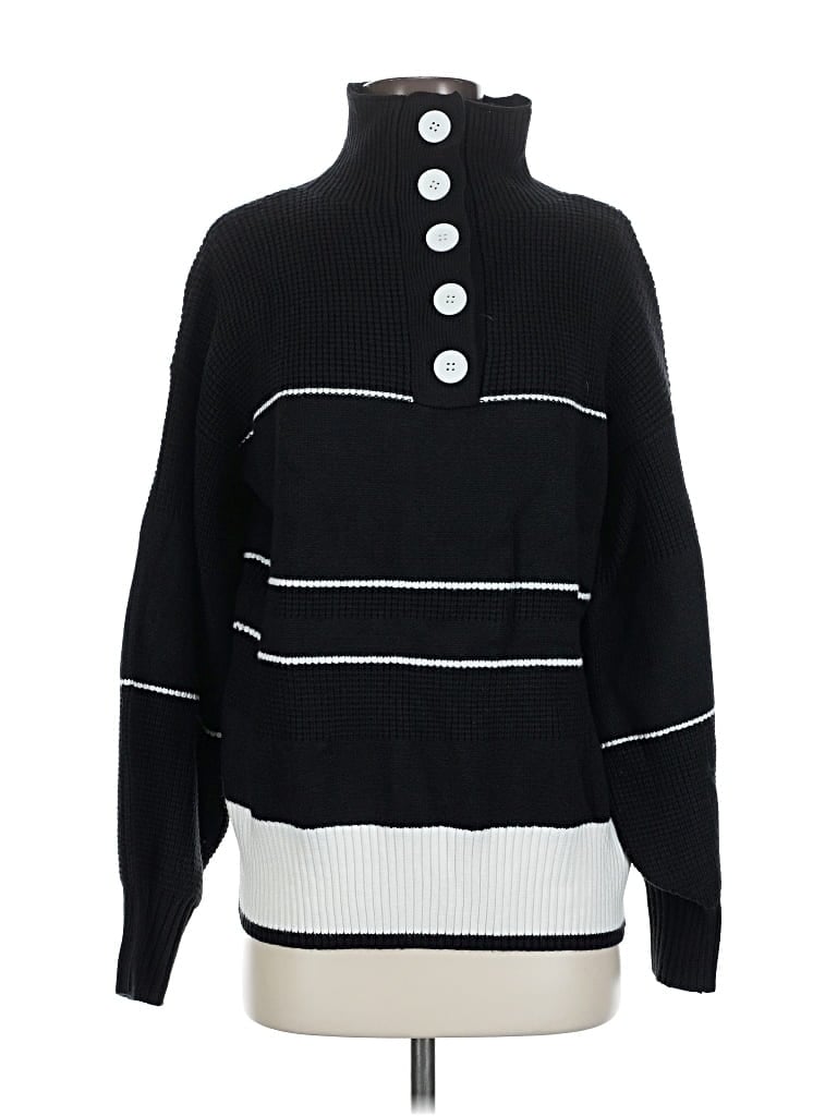 Pre-owned Unbranded Pullover Sweater In Black