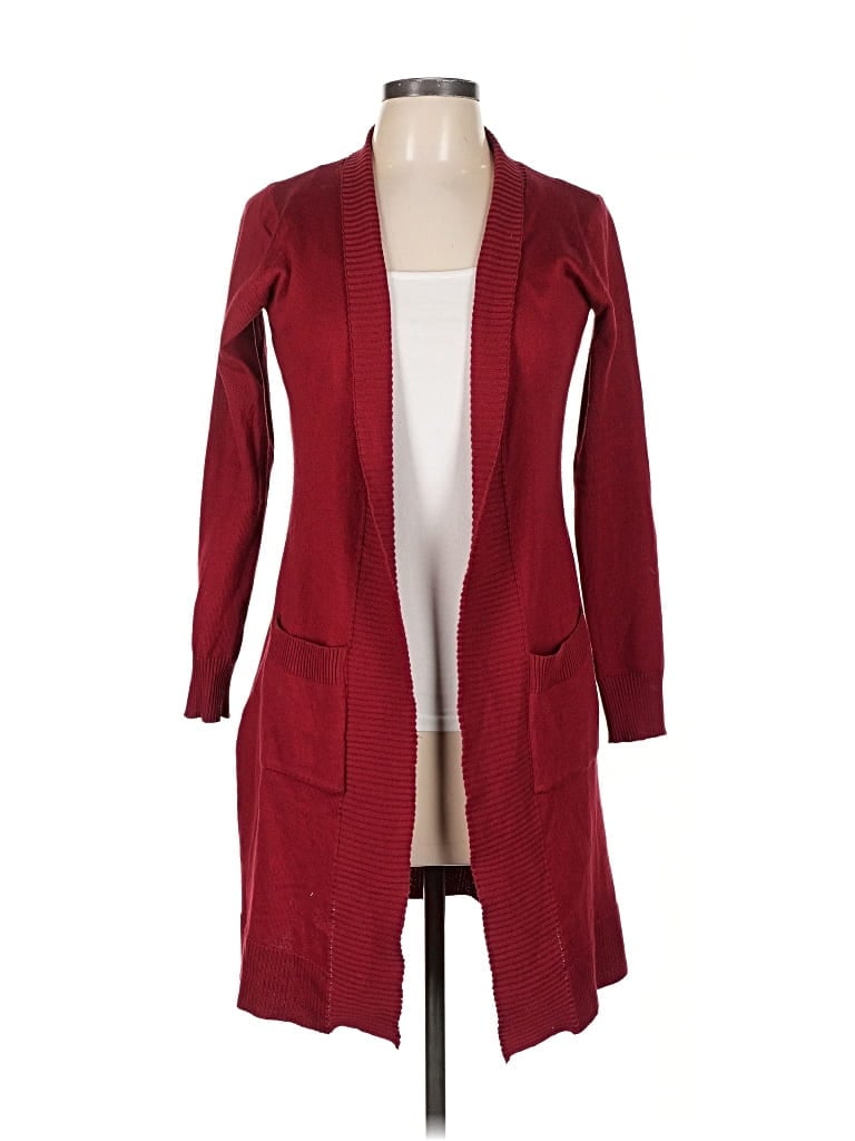 Pre-owned Doublju Cardigan Sweater In Burgundy
