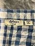 Dylan 100% Cotton Checkered-gingham Blue Short Sleeve Button-Down Shirt Size S - photo 7