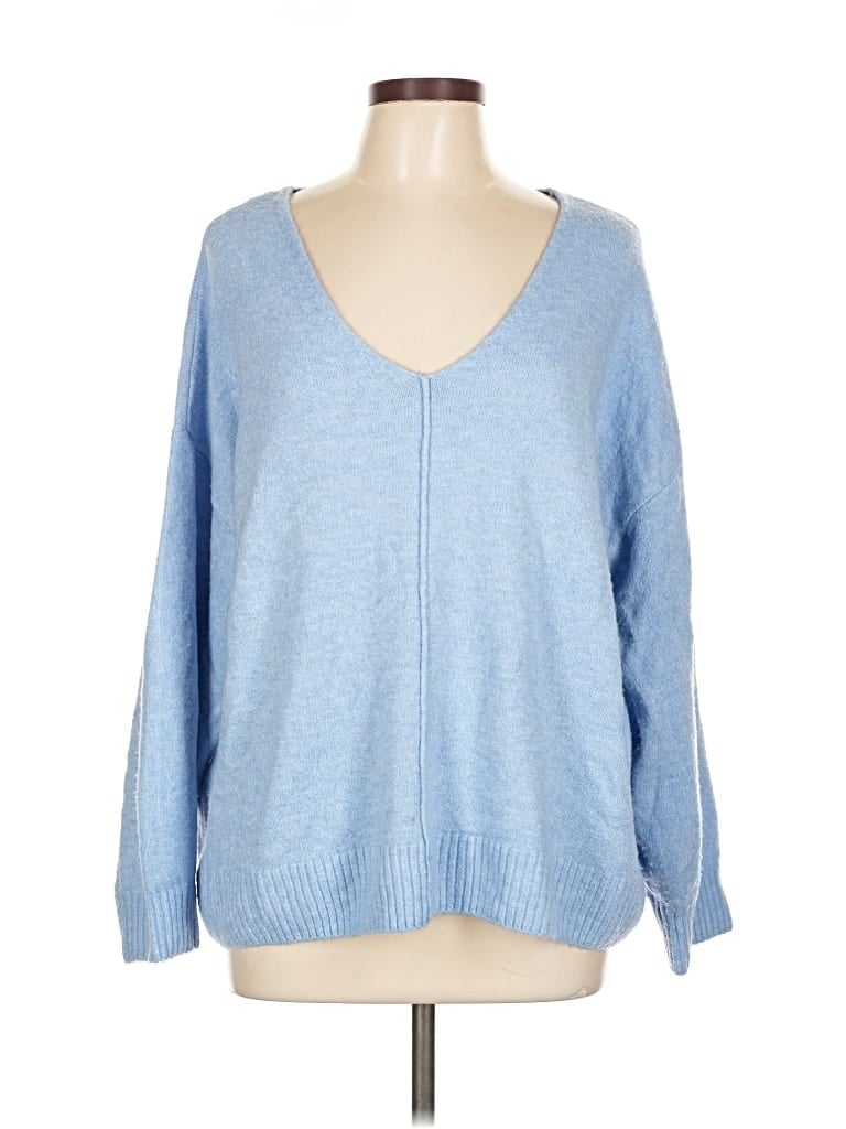 Pre-owned Vince Camuto Pullover Sweater In Blue