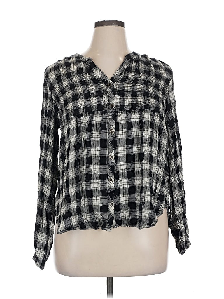 Pre-owned Knox Rose 3/4 Sleeve Blouse In Black